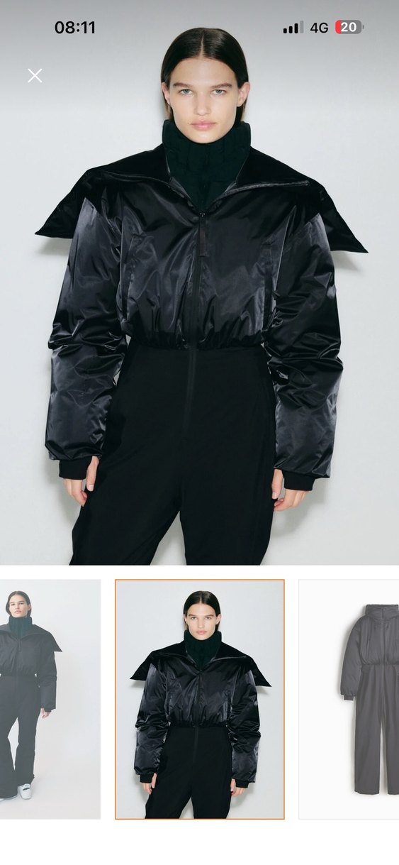 H&M Siyah Termal Kayak Tulumu - Görsel 3