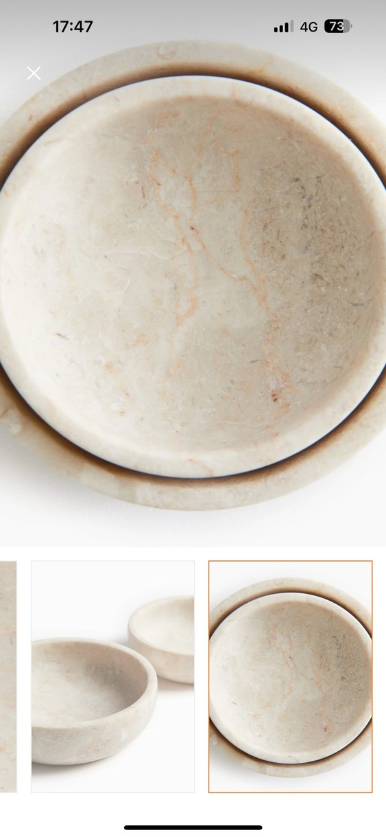 H&M 2'li Mermer Kase Seti - Görsel 3