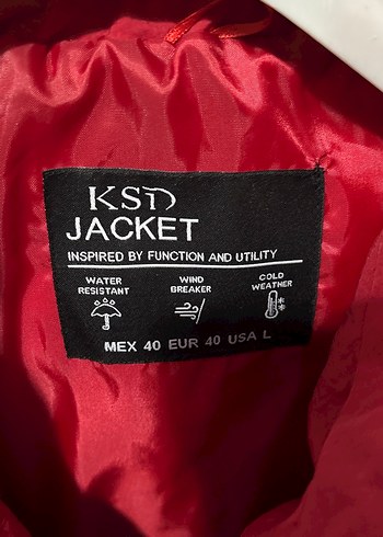 Kırmızı Fermuarlı Kadın Kışlık Mont - Görsel 2