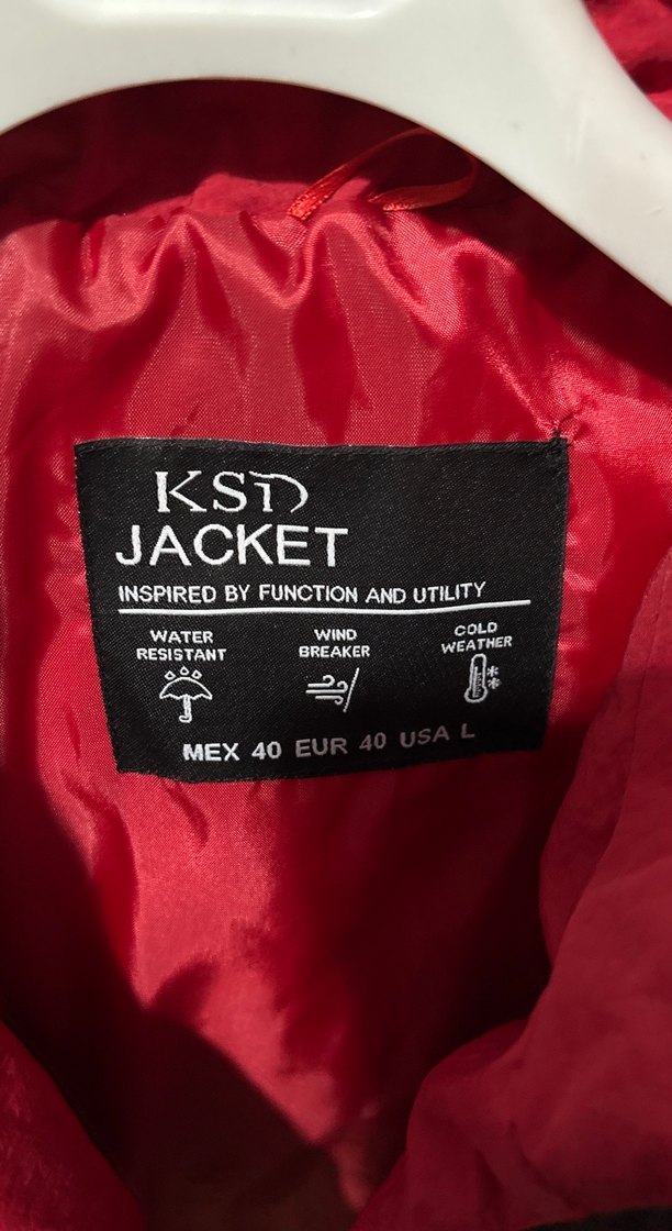 Kırmızı Fermuarlı Kadın Kışlık Mont - Görsel 2