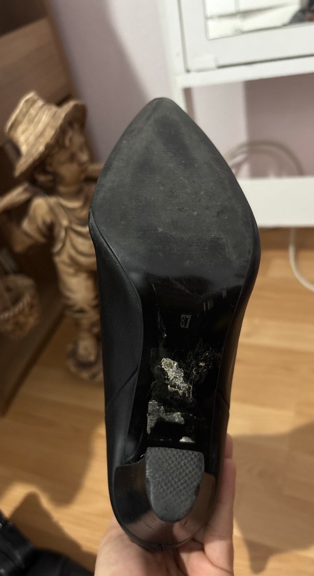 Kadın Siyah Deri Dizüstü Çizmeler - Görsel 3