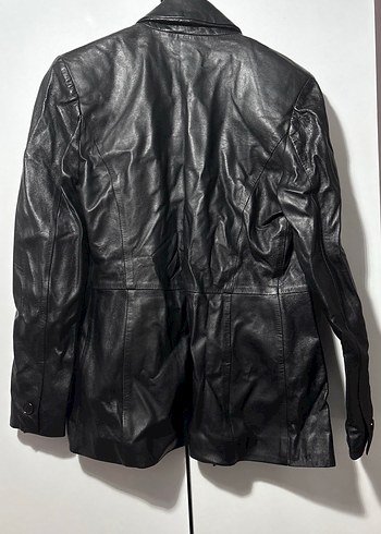 Bally Siyah Deri Biker Ceket - Görsel 4