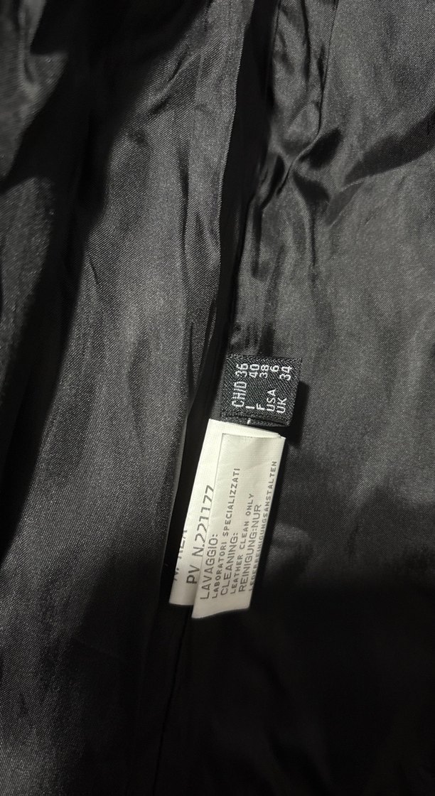 Bally Siyah Deri Biker Ceket - Görsel 3