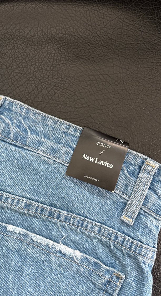Kadın Mavi Denim Kemerli Regular Fit Jean - Görsel 4