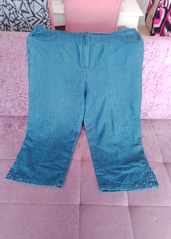 boncuk işlemeli kot pantolon - Görsel 10