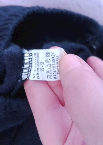 Kız Çocuk Siyah Baskılı Tayt - Görsel 4