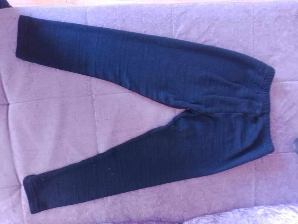 Kız Çocuk Siyah Baskılı Tayt - Görsel 2