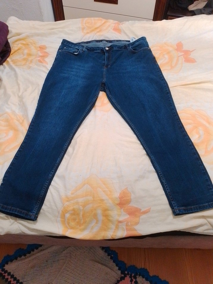 Full likralı lacivert kot pantolon - Görsel 2