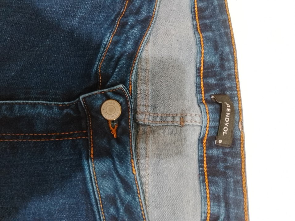 Full likralı lacivert kot pantolon - Görsel 5