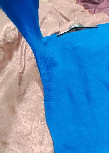 42-44 beden uyumlu saks mavisi kazak - Görsel 4