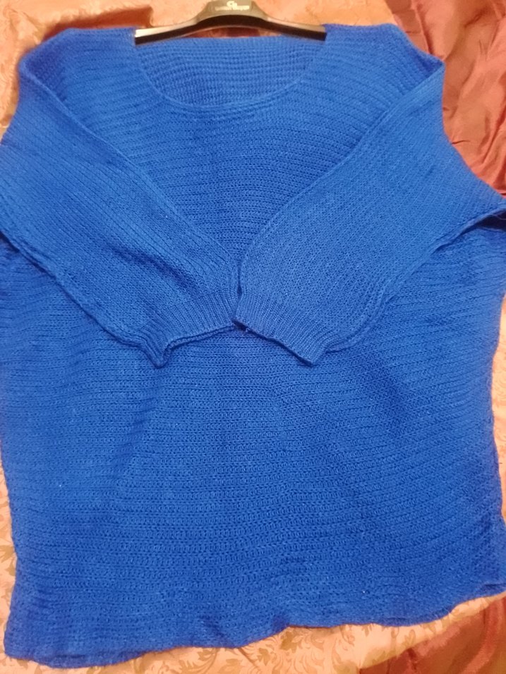 42-44 beden uyumlu saks mavisi kazak - Görsel 5