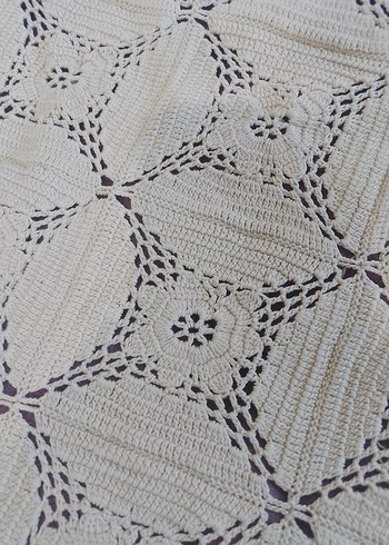 El emeği göz nuru dantel masa örtüsü - Görsel 6