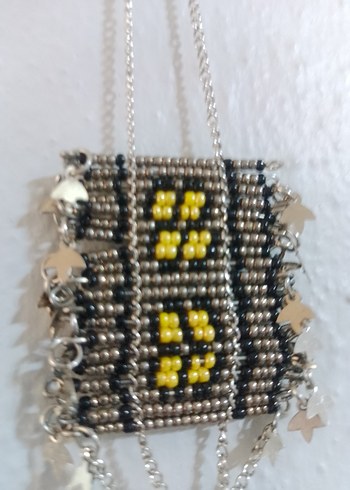 el işçiliği tarz kolye - Görsel 3