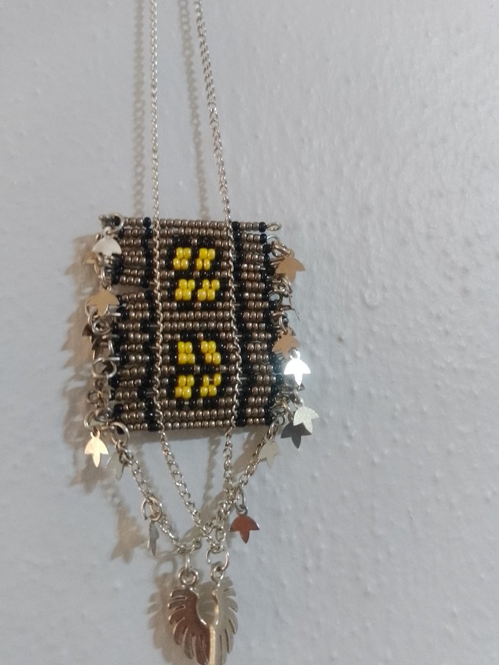 el işçiliği tarz kolye - Görsel 2