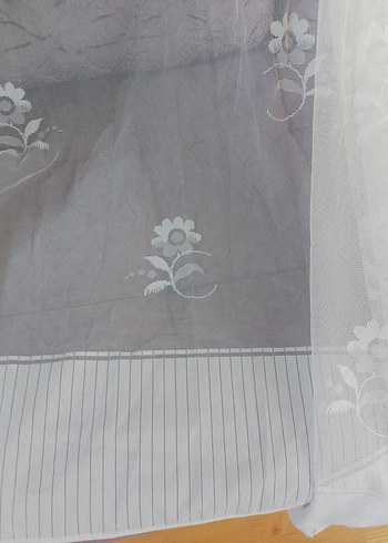 Beyaz Kısa Model Tül Perde - Görsel 3