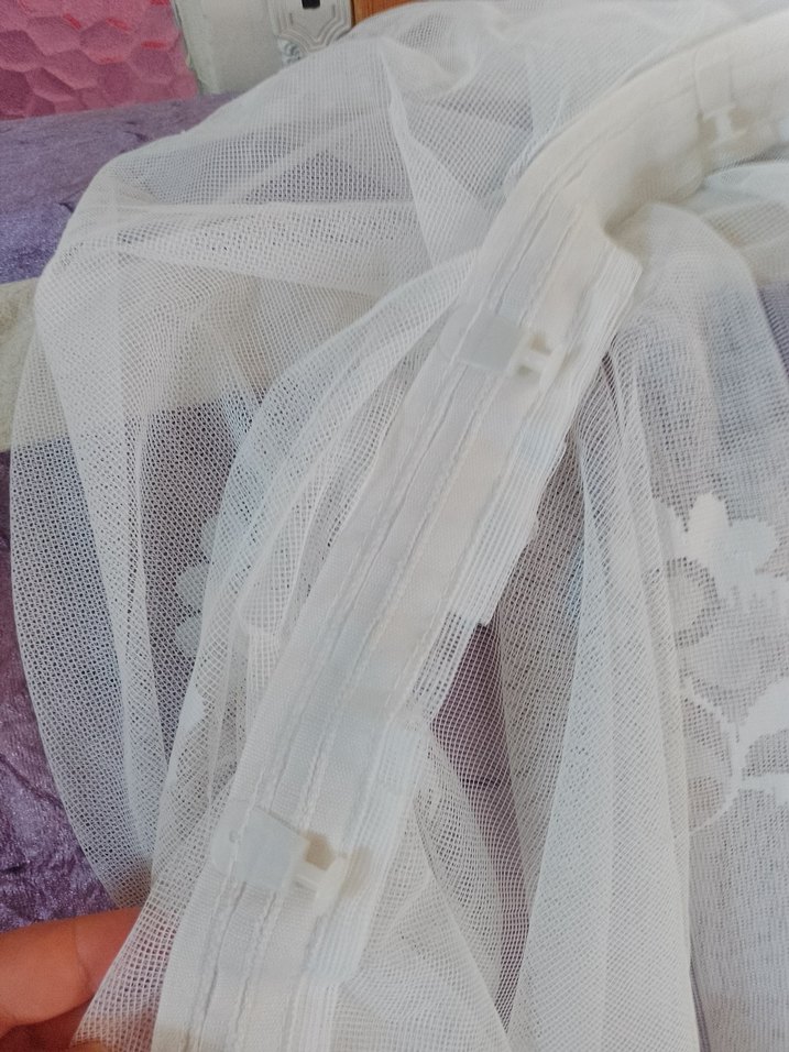 Beyaz Kısa Model Tül Perde - Görsel 2