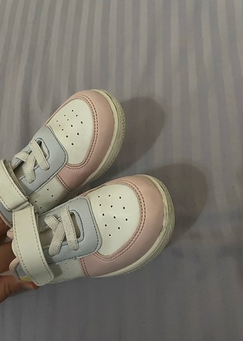 Kız Çocuk Bağcıklı ve Cırtcırtlı Spor Ayakkabı - Görsel 6