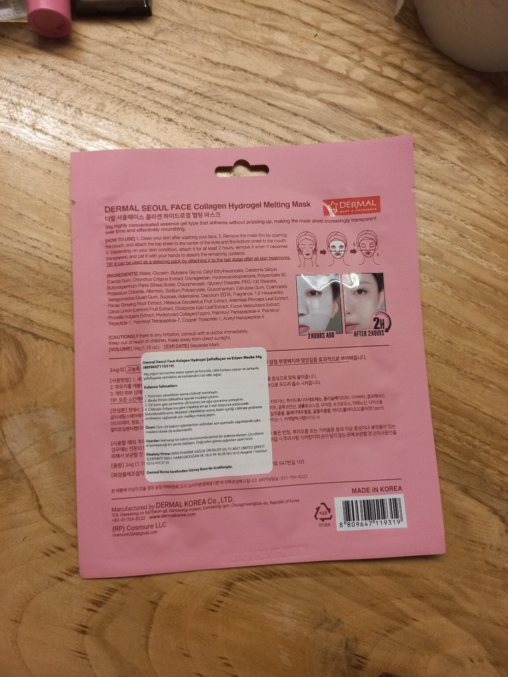 Seoul Face Collagen Maske - Görsel 2