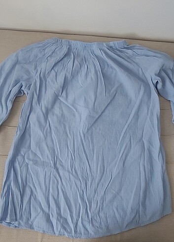 Bebe mavisi gömlek bluz S/M beden - Görsel 2