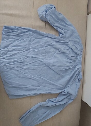 Bebe mavisi gömlek bluz S/M beden - Görsel 3