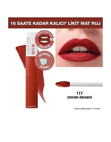 Maybelline kırmızı 117 numara ruj