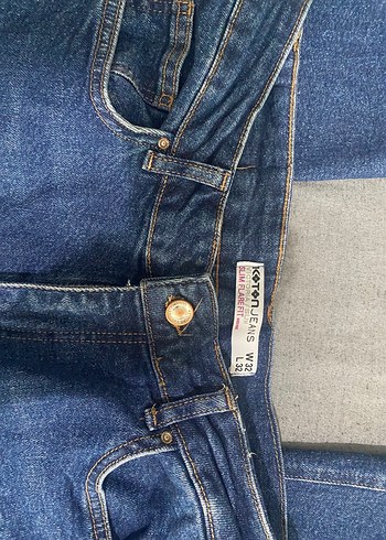 Düğmeli Regular Fit Kadın Kot Pantolon - Görsel 4