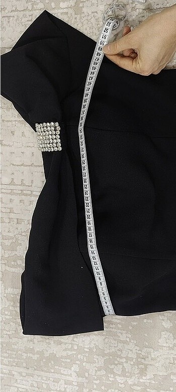 Siyah taşlı abiye - Görsel 10