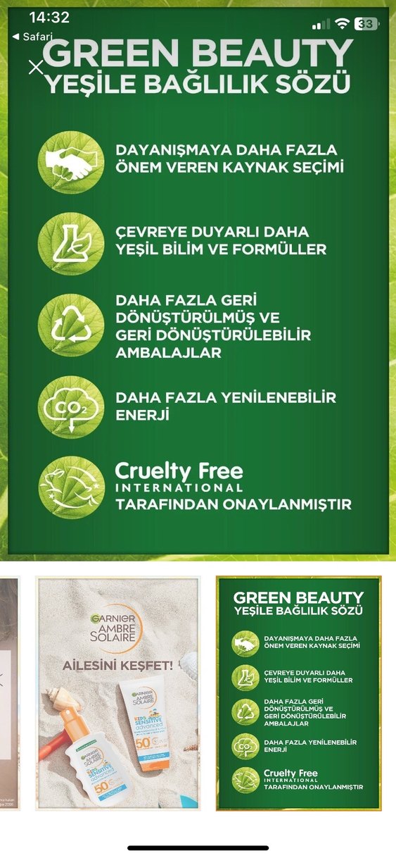 Garnier Ambre Solaire Kids Sensitive Güneş Koruyucu SPF 50+ - Görsel 2