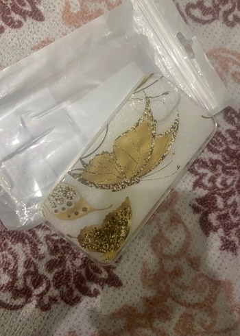 Altın Renkli Payetli Bohem Telefon Kılıfı - Görsel 3