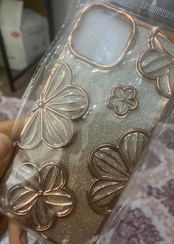 Altın Renkli Pullu Bohem Telefon Kılıfı - Görsel 2