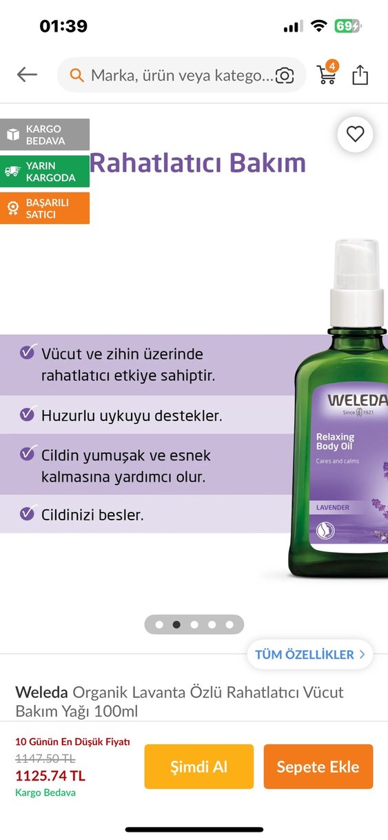 Weleda Lavantalı Rahatlatıcı Vücut Yağı - Görsel 3