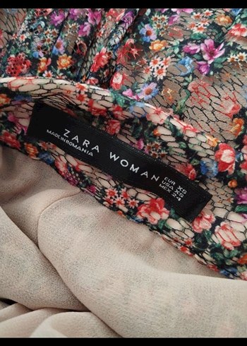 Zara Çok Renkli Uzun Etek