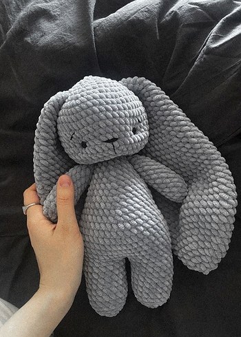 Gri Peluş Tavşan Oyuncak