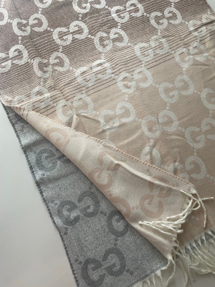 Gucci Premium Çift Taraflı Atkı - Görsel 5