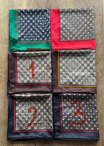 Gucci Twill İpek Eşarp - Görsel 2