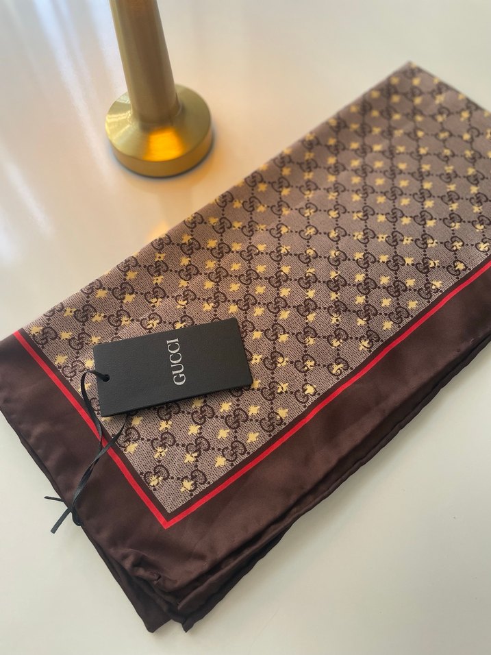 Gucci Twill İpek Eşarp - Görsel 2