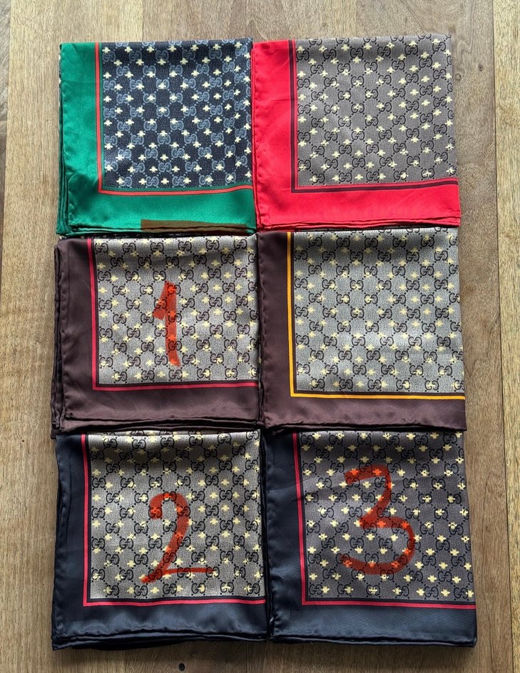 Gucci Twill İpek Eşarp - Görsel 3