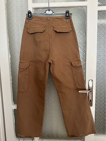 l Beden camel Renk Cepli kot pantolon