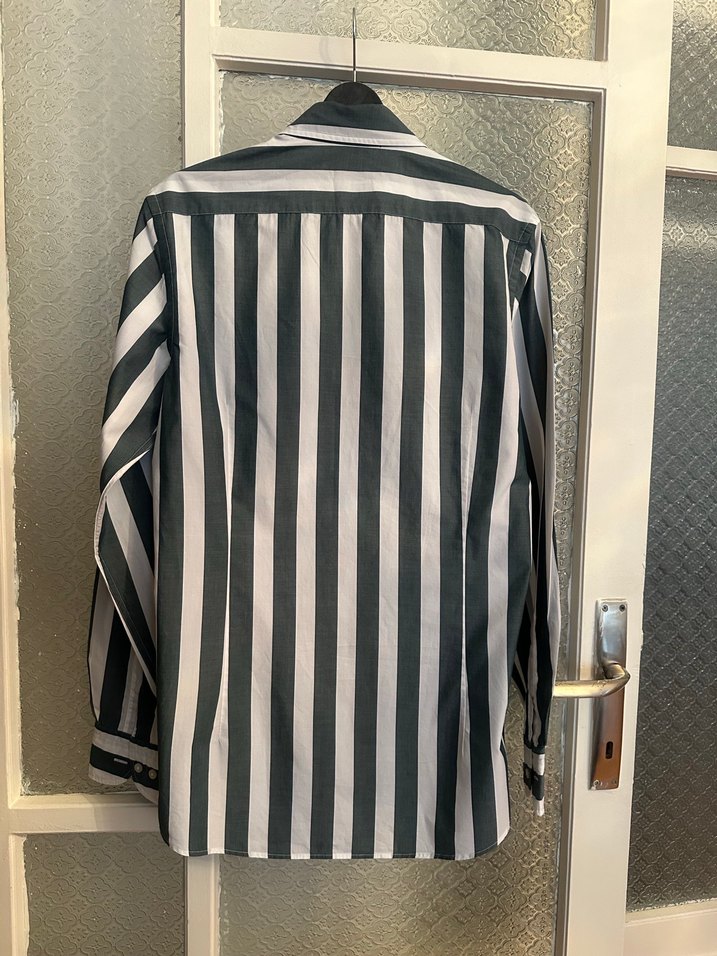 Çizgili Uzun Kollu Erkek Gömlek - Görsel 3