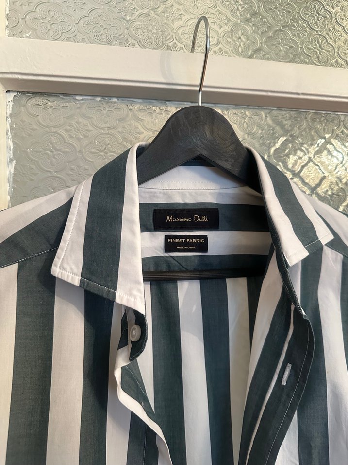 Çizgili Uzun Kollu Erkek Gömlek - Görsel 2