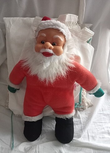  Vintağe Fatoş damgalı peluş Noel Baba 