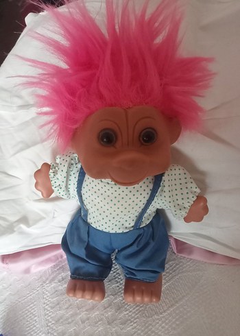 Renkli Pembe Saçlı Oyuncak Figür