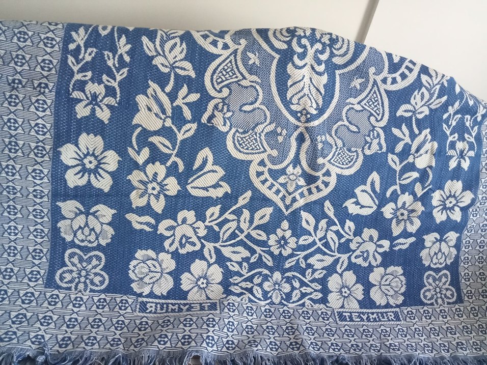 vintağe elde dokuma pike - Görsel 2