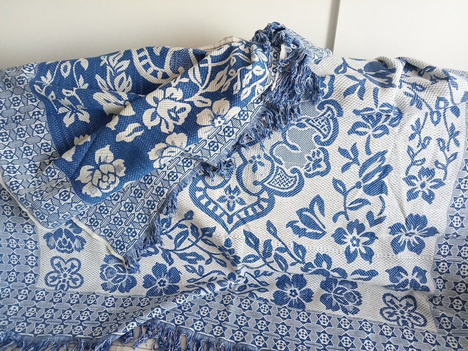 vintağe elde dokuma pike - Görsel 3