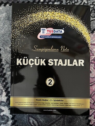  Beden TUSDATA ŞAMPİYONLARIN NOTU KÜÇÜK STAJLAR 1-2 cilt