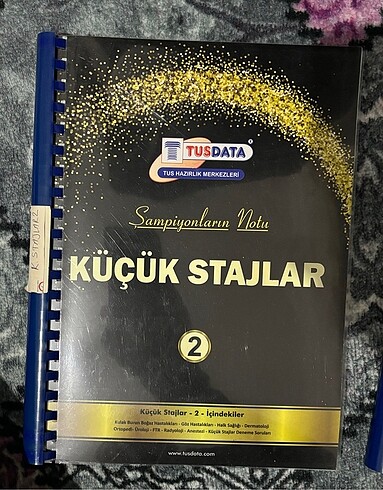 Beden TUSDATA ŞAMPİYONLARIN NOTU KÜÇÜK STAJLAR 1-2 cilt