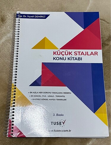 TUSEV KÜÇÜK STAJLAR KONU KİTABI 3.BASKI