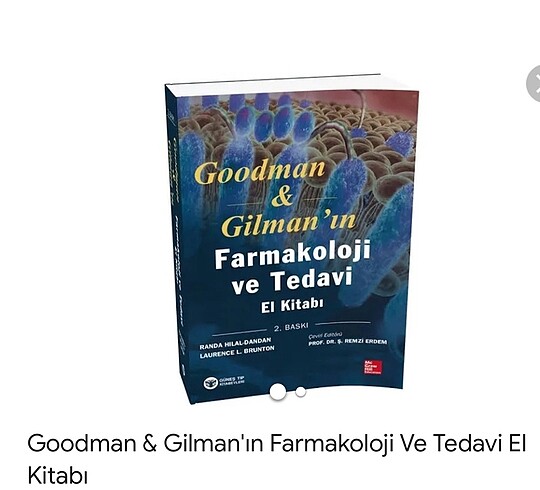  Goodman & Gilman'ın Farmakoloji Ve Tedavi El Kitabı