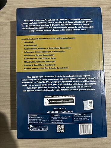  Beden Renk Goodman & Gilman'ın Farmakoloji Ve Tedavi El Kitabı