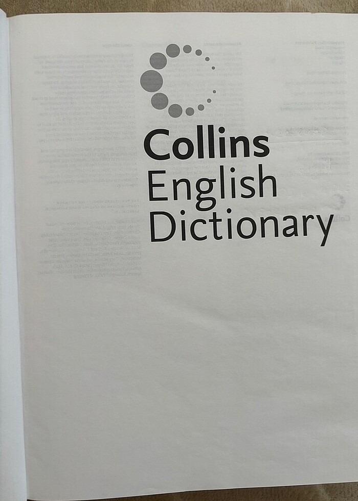 Collins English Dictionary -Collins İngilizce Sözlüğü - Görsel 2